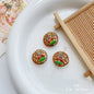 Forest Series Gilded Lampwork Glass Beads Nature Inspired Vintage 10pcs 14