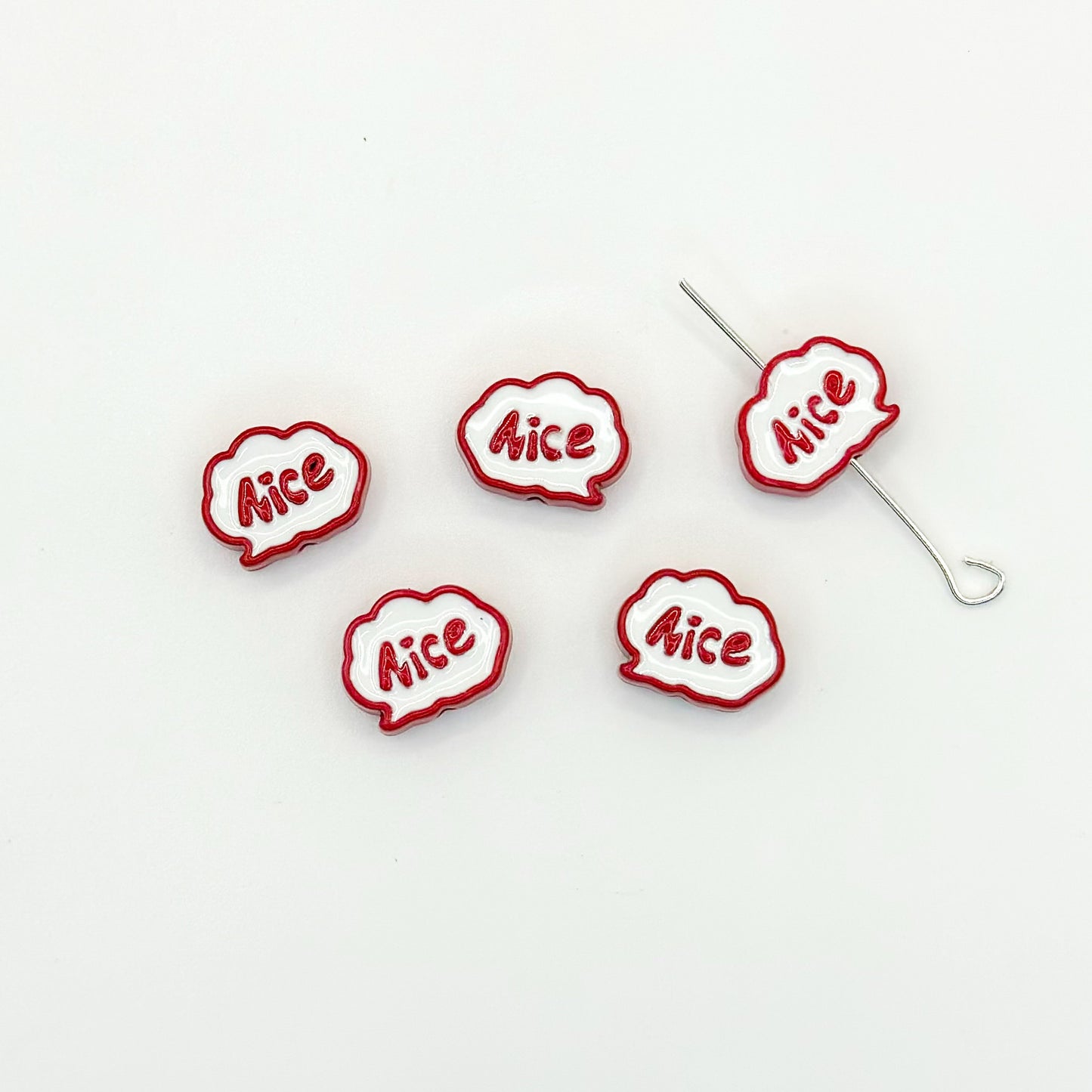 Frame Metal Beads 9x12mm Baking Painted Enamel Alloy 10pcs 18
