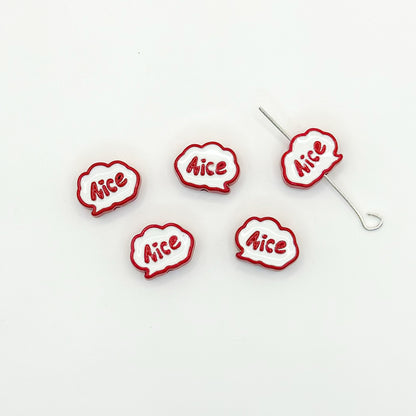 Frame Metal Beads 9x12mm Baking Painted Enamel Alloy 10pcs 18