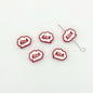 Frame Metal Beads 9x12mm Baking Painted Enamel Alloy 10pcs 18