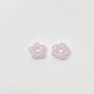 Lampwork Glass Beads Five Petal Flower 15mm Solid Color 10pcs 12