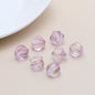 Czech Glass Beads Ribbed Vintage Style 8mm Transparent Pastel 10pcs 9