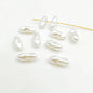 Vintage Shaped Imitation Pearl Acrylic Beads Soft White Luster 10pcs 18