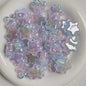 Dual Color Gradient Crackle Rounded Star Acrylic Beads 23mm 10pcs 7