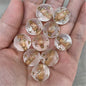 Matte Star Pattern Acrylic Beads 16mm Dyed Core 100pcs 6