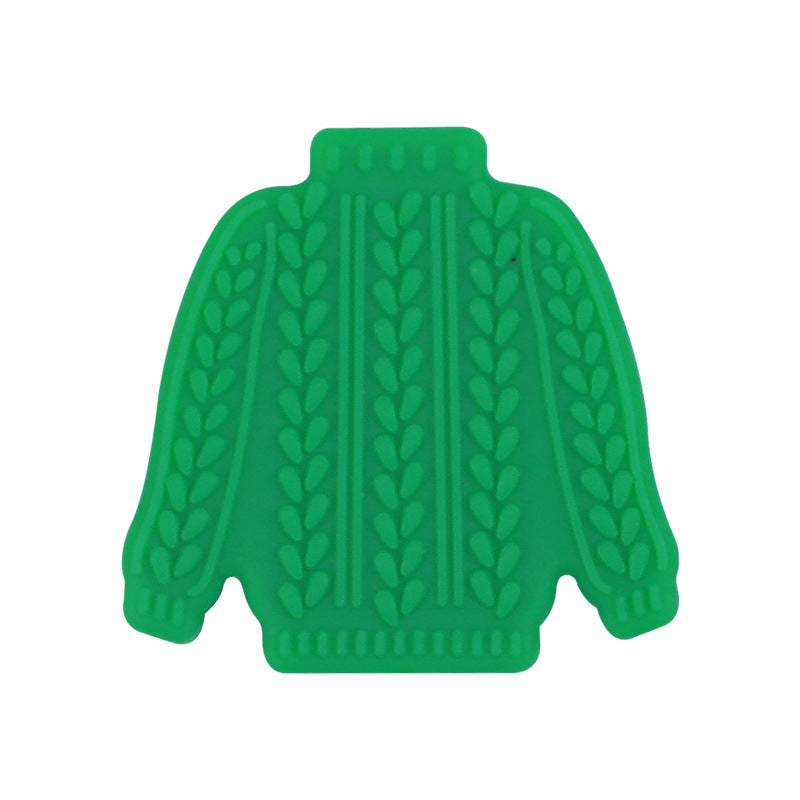 Silicone Focal Beads Sweater Cable Knit Pattern 20pcs 10