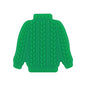 Silicone Focal Beads Sweater Cable Knit Pattern 20pcs 10