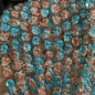Crackle Glass Beads Round 8mm Dual Color Explosion 10 Strands 34