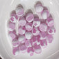 Glitter Cream 10 12 16mm Resin Beads Double Color Swirls 20pcs 8
