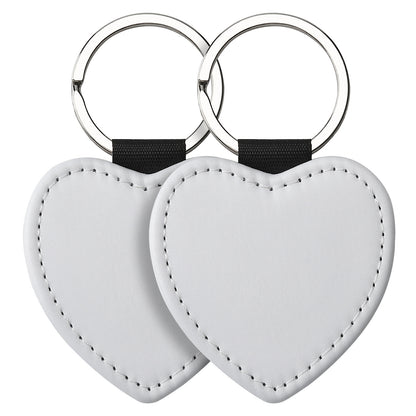 Sublimation Blank Keychain White Metal Ring Multiple Shapes 23