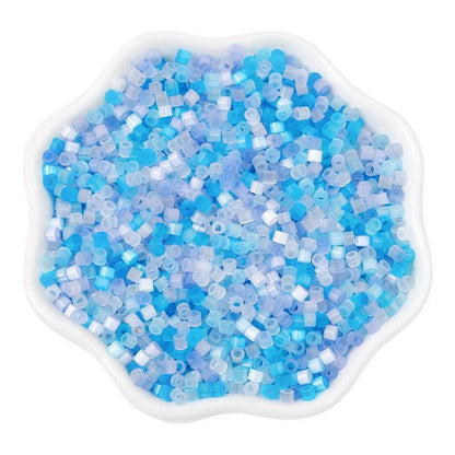Antique Cat Eye Rice Seed Glass Beads 2.5mm Translucent Glow 740pcs 38