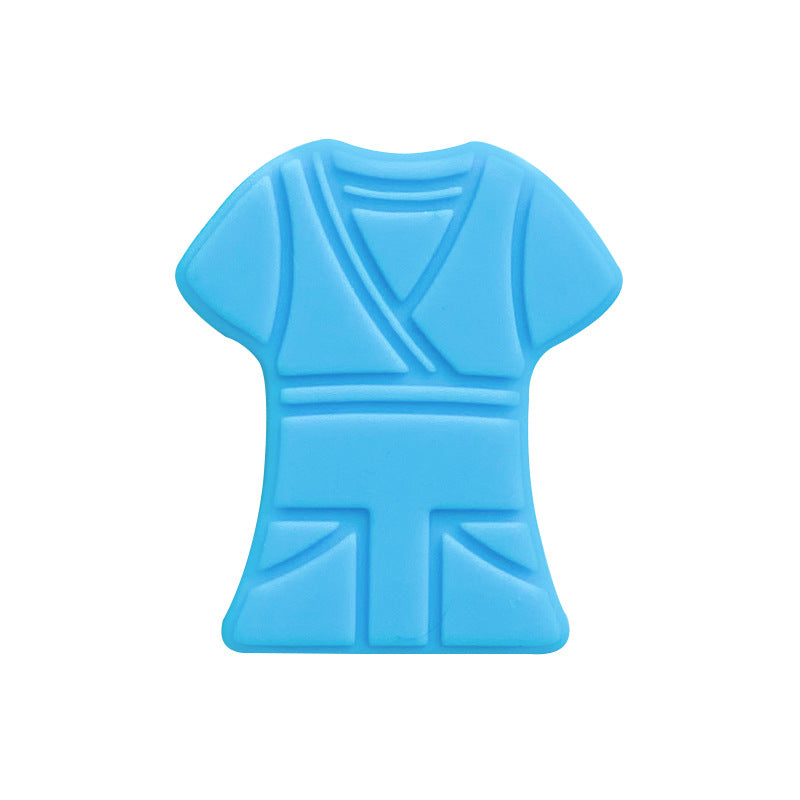 Silicone Focal Beads Kimono Design With Detailed Belt 10pcs 10