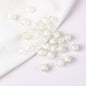 Faceted Acrylic Sago Beads 8-10mm Glossy Translucent 100pcs 24