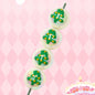 Hand Painted Christmas Tree Gloves Series Acrylic Beads 16mm 5pcs 4