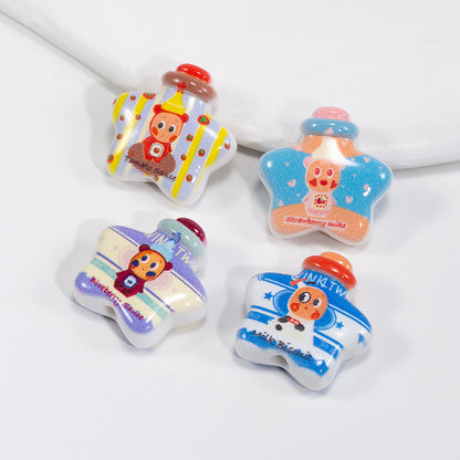 Twinkl Star Acrylic Beads 25mm Hello Kitty Pattern 10pcs 2