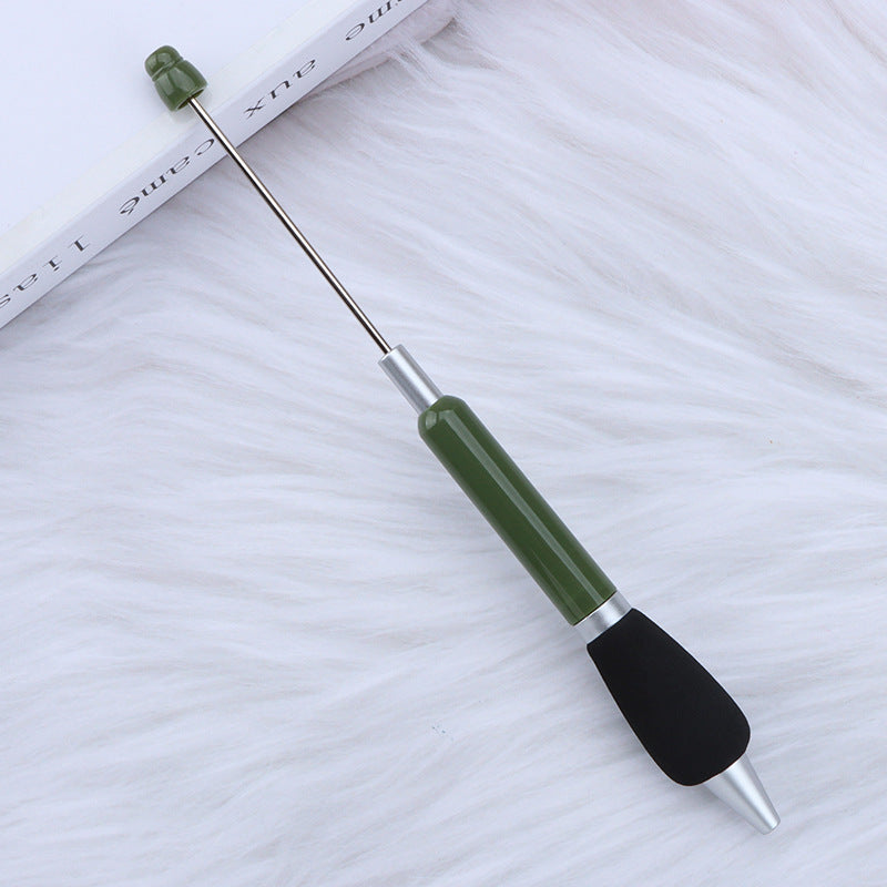 Beadable Ballpoint Pen Comfortable Grip Sponge Sheath Black Ink 1.0mm 21