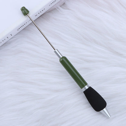 Beadable Ballpoint Pen Comfortable Grip Sponge Sheath Black Ink 1.0mm 21