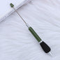 Beadable Ballpoint Pen Comfortable Grip Sponge Sheath Black Ink 1.0mm 21