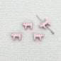 Cat Shaped Metal Beads 12mm Glossy Colorful Painted Alloy 20pcs 13