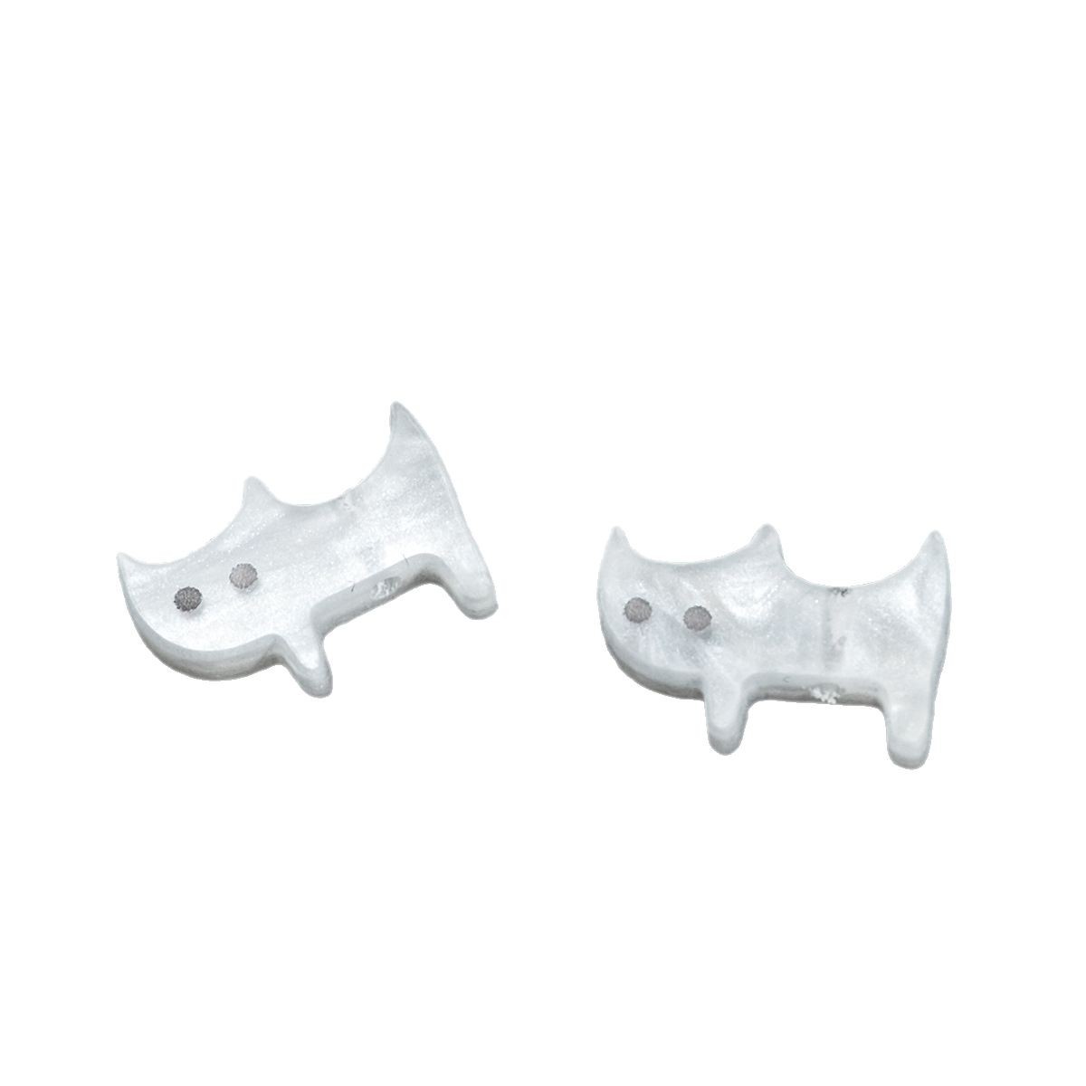 Flat Cat Acrylic Beads 16mm Imitation Freshwater Shell 50pcs 4