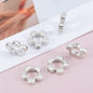 Hollow Geometry Acrylic Beads CCB Plastic Star Heart Flower 100pcs 11