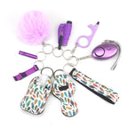 Self Defense Alarm Pompom Keychain Outdoor Safety 10 Pack 46