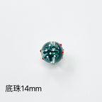 Hand Painted Christmas Enamel Glass Beads 12mm 14mm 1pc 3