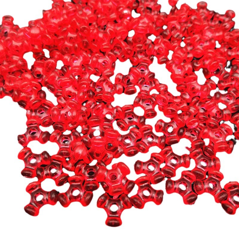 Trident Acrylic Beads 10mm Plastic Spacer Mixed Colors 400pcs 5