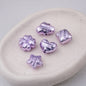 Metallic Wrinkle Heart Star Cube Clover Acrylic Beads Colorful 20pcs 8