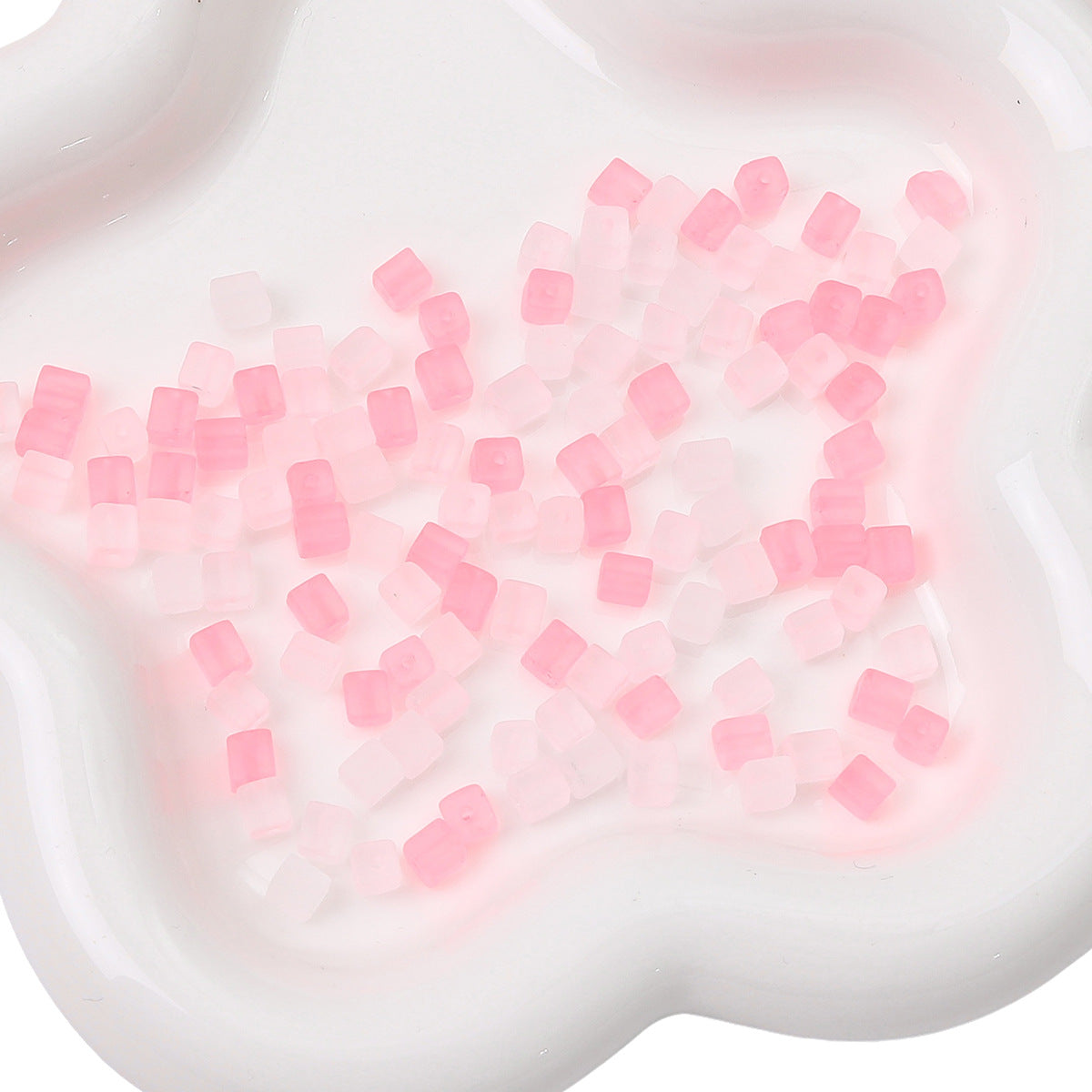 Frosted Sugar Seed Glass Beads 5mm Pastel Mixed Colors 100pcs 27