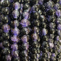 Crackle Glass Beads Round 8mm Dual Color Explosion 10 Strands 28