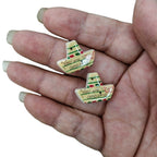 Painted Boat Acrylic Beads 22mm You Are Amazing Script 100pcs 5