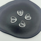 Clear Heart Acrylic Beads 17mm Transparent 40pcs 3