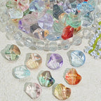 Irregular Moonstone Glass Beads 14mm Clear Pastel Mixed Colors 50pcs