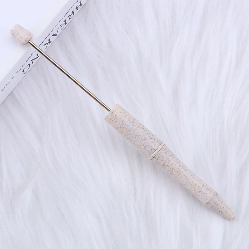 Beadable Pen Biodegradable ABS Wheat Straw Speckled Pastel Colors 13