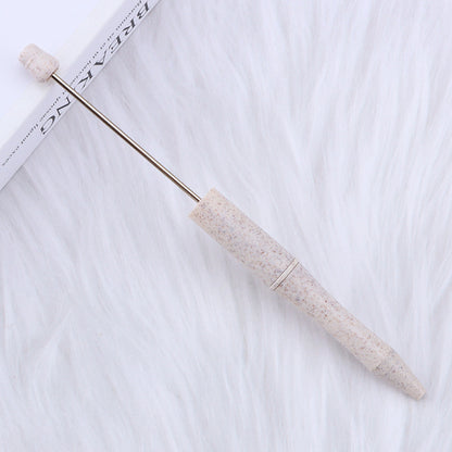 Beadable Pen Biodegradable ABS Wheat Straw Speckled Pastel Colors 13