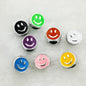 Smiling Face Enamel CCB Plastic Beads 10x8mm Colorful Mixed 50pcs 13