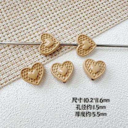 Butterfly Painted Metal Beads Decorative Alloy 10pcs 24