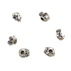 Alloy Skull Spacer Beads 8mm Tibetan Silver Tone 100pcs 5