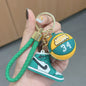 Basketball Shoe Keychain PVC Mini Sneaker Purple Yellow Black 9