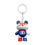 PVC Super Cool Bear Keychain Colorful Street Style Charm 5