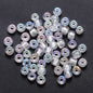 Glow In The Dark Seed Glass Beads 3mm Multicolor Stripes 1800pcs 24
