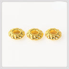 Alloy Spiral Patterned Tibetan Spacer Beads 4mm 100pcs 6