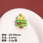 Electroplating Christmas Series Resin Beads Festive Holiday Design 20pcs 10