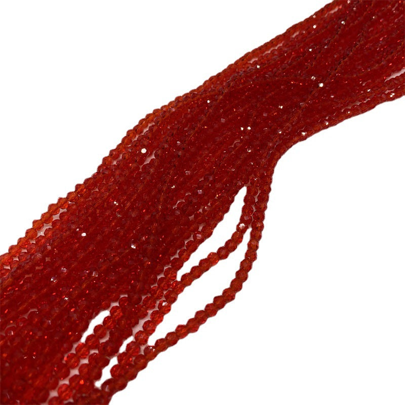 Faceted Transparent Glass Beads 8mm Clear Sparkle 10 Strands 5