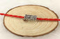 Tube Metal Beads Viking Note Patterned Silver Tone 100pcs 12