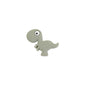 Silicone Focal Beads Dinosaur Side Profile 10pcs 7