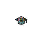 Silicone Focal Beads Graduation Season Colorful Text Design 20pcs 8