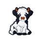 Silicone Focal Beads Dairy Cattle Highland Cow Sitting Pose 7