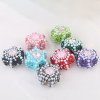 Polymer Clay Hexagonal Star Rhinestone Beads 23mm Full Rhinestone 6pcs 2